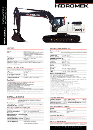 Excavatoare pe șenile Hidromek HMK 220 LC