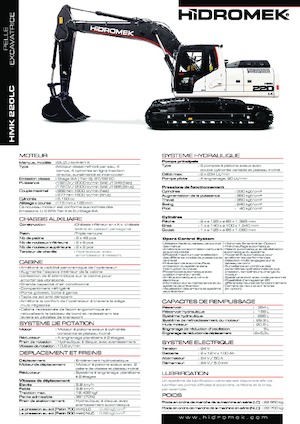 Excavatoare pe șenile Hidromek HMK 220 LC