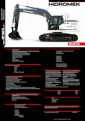 Excavatoare pe șenile Hidromek HMK 230 LC