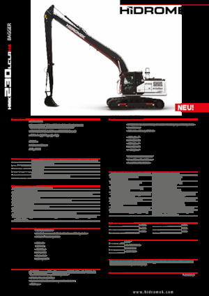 Excavatoare pe șenile Hidromek HMK 230 LC LR 