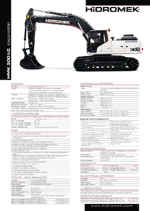 Excavatoare pe șenile Hidromek HMK 300 LC PLUS