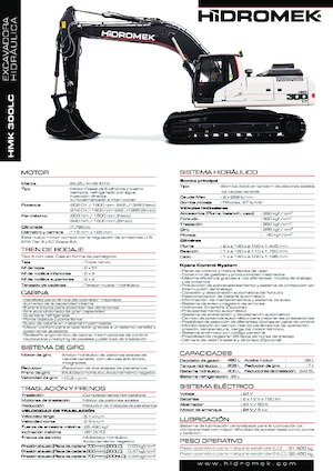 Excavatoare pe șenile Hidromek HMK 300 LC PLUS