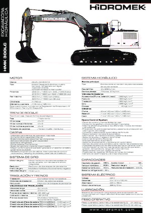 Excavatoare pe șenile Hidromek HMK 300 LC PLUS