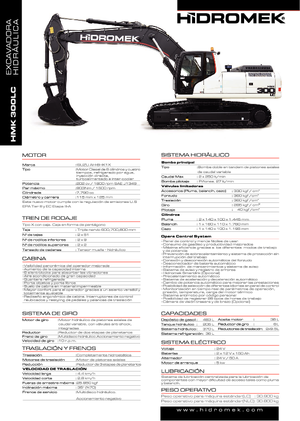 Excavatoare pe șenile Hidromek HMK 300 LC