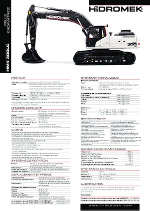 Excavatoare pe șenile Hidromek HMK 300 LC PLUS