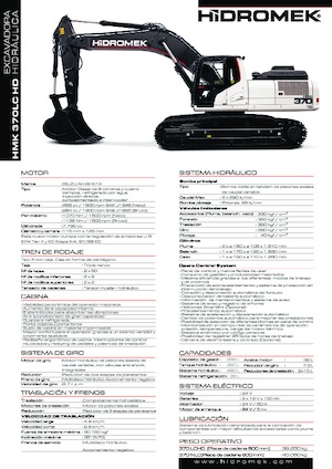 Excavatoare pe șenile Hidromek HMK 370 LC-HD