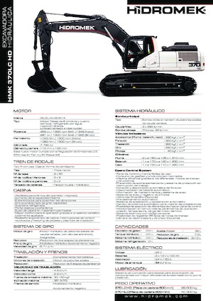 Excavatoare pe șenile Hidromek HMK 370 LC-HD