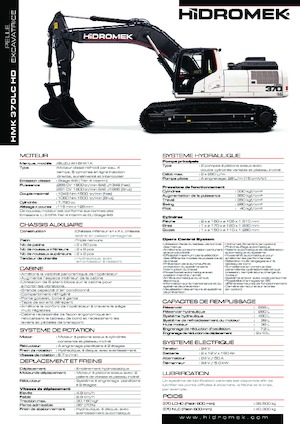 Excavatoare pe șenile Hidromek HMK 370 LC-HD