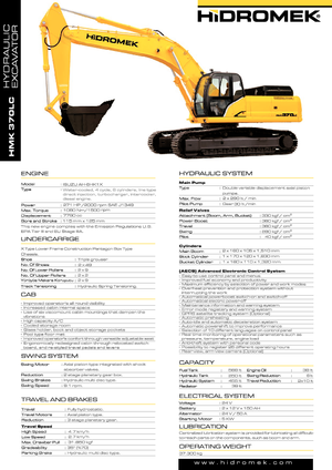 Excavatoare pe șenile Hidromek HMK 370 LC-HD