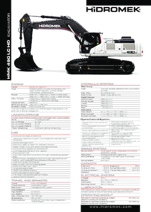 Excavatoare pe șenile Hidromek HMK 490 LC-HD