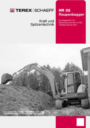 Excavatoare pe șenile Terex-Schaeff HR 32