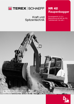 Excavatoare pe șenile Terex-Schaeff HR 42