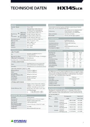 Excavatoare pe șenile Hyundai HX145LCR