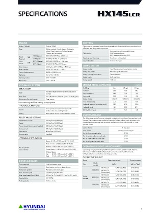 Excavatoare pe șenile Hyundai HX145LCR