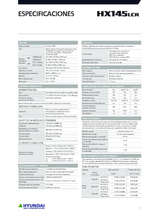 Excavatoare pe șenile Hyundai HX145LCR