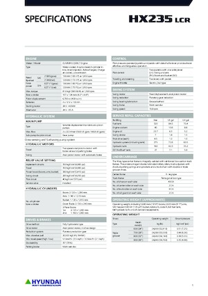 Excavatoare pe șenile Hyundai HX235LCR