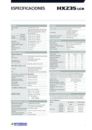 Excavatoare pe șenile Hyundai HX235LCR