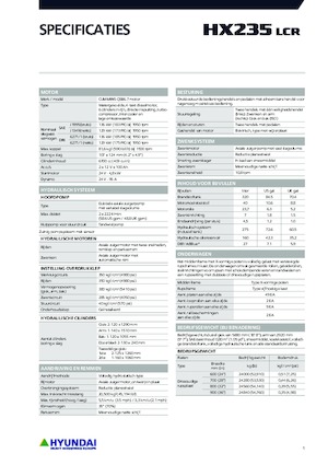 Excavatoare pe șenile Hyundai HX235LCR