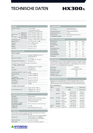 Excavatoare pe șenile Hyundai HX300HW