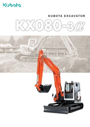 Excavatoare pe șenile Kubota KX080-3α