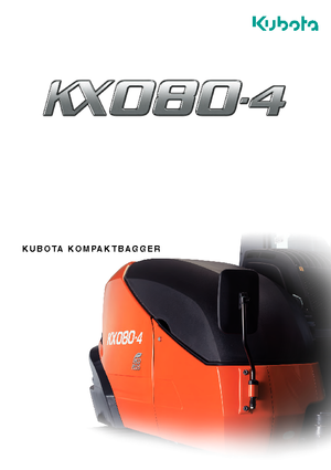 Excavatoare pe șenile Kubota KX080-4