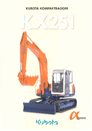 Excavatoare pe șenile Kubota KX251α