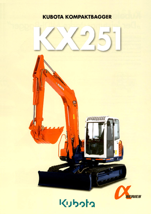 Excavatoare pe șenile Kubota KX251α