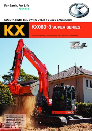 Excavatoare pe șenile Kubota KX080-3