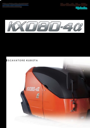 Excavatoare pe șenile Kubota KX080-4α