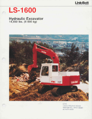 Excavatoare pe șenile Link-Belt LS-1600