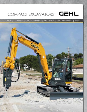 Excavatoare pe șenile Gehl M100
