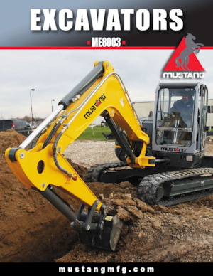 Excavatoare pe șenile Mustang ME8003