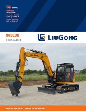 Excavatoare pe șenile Liugong 908ECR 