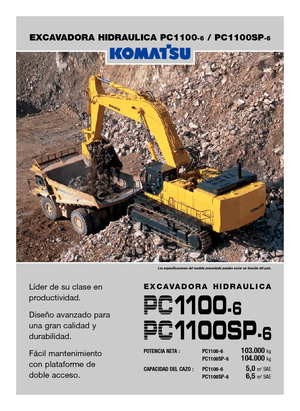 Excavatoare pe șenile Komatsu PC1100-6