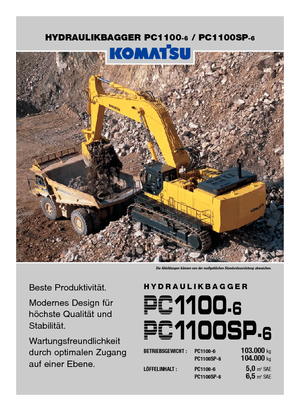 Excavatoare pe șenile Komatsu PC1100-6