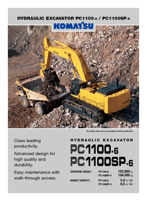 Excavatoare pe șenile Komatsu PC1100-6