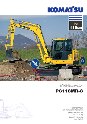 Excavatoare pe șenile Komatsu PC118MR-8