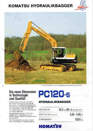 Excavatoare pe șenile Komatsu PC120-5