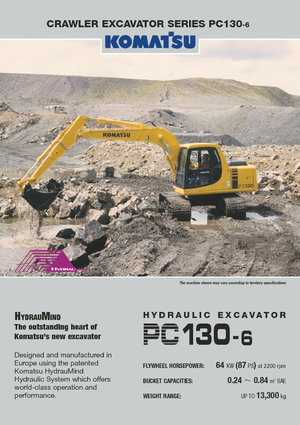 Excavatoare pe șenile Komatsu PC130-6