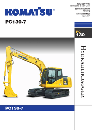 Excavatoare pe șenile Komatsu PC130-7