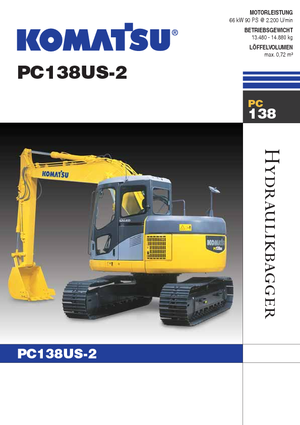 Excavatoare pe șenile Komatsu PC138US-8