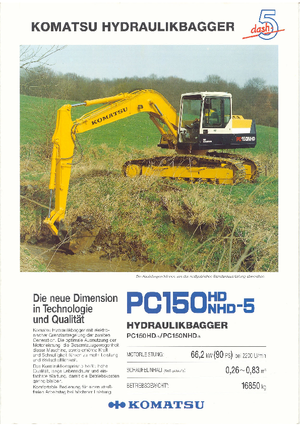 Excavatoare pe șenile Komatsu PC150HD-5