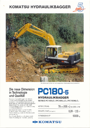 Excavatoare pe șenile Komatsu PC180LLC-5