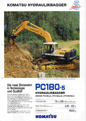 Excavatoare pe șenile Komatsu PC180LC-6 activ