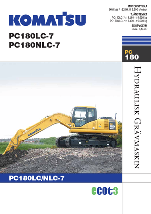 Excavatoare pe șenile Komatsu PC180LC-7