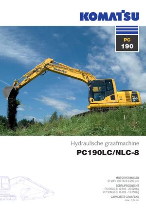 Excavatoare pe șenile Komatsu PC190-8 LC