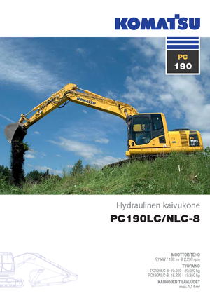 Excavatoare pe șenile Komatsu PC190-8 LC