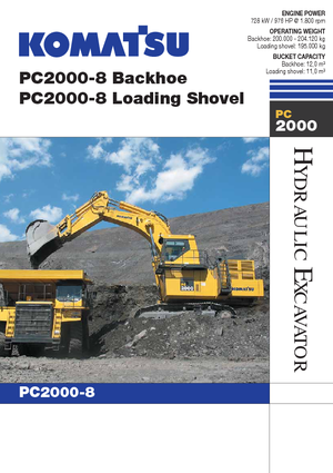 Excavatoare pe șenile Komatsu PC2000-8