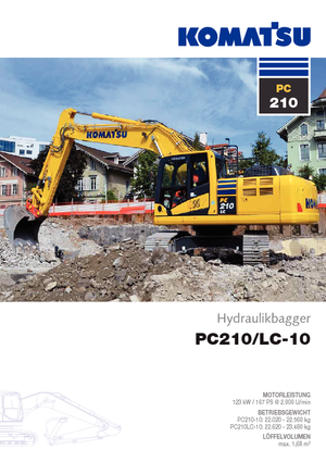 Excavatoare pe șenile Komatsu PC210-10