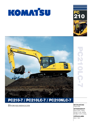Excavatoare pe șenile Komatsu PC210LC-7